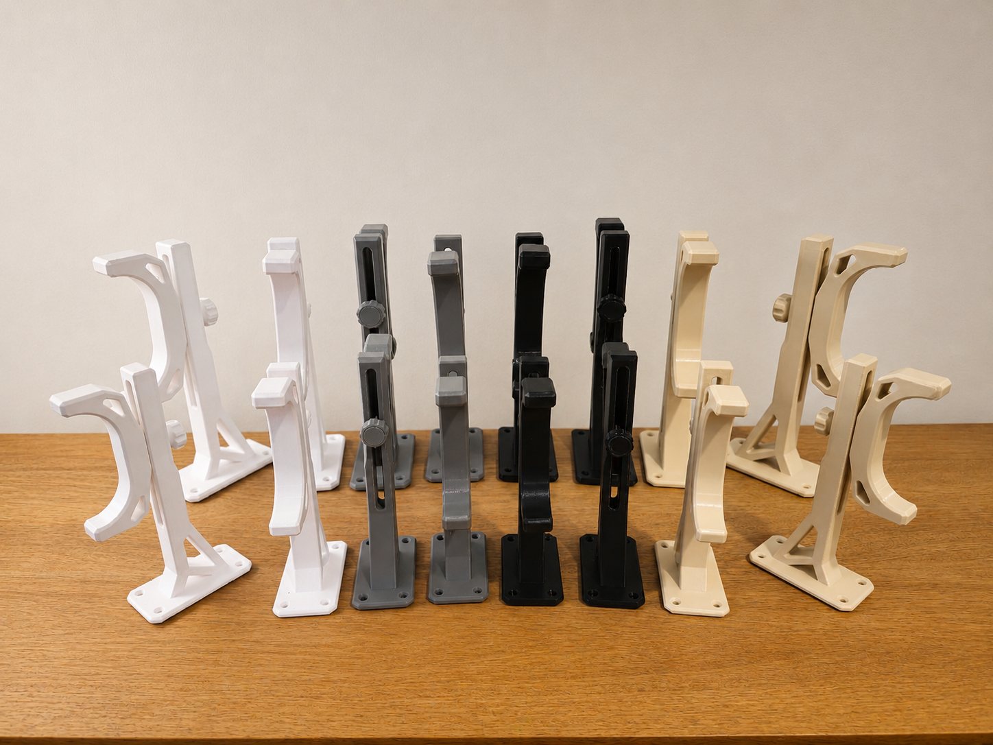 ITERA horizontal cradle wall mounts in multiple colors